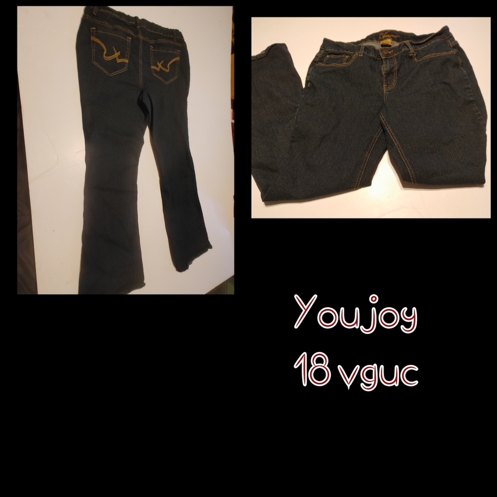 Blue denim jeans